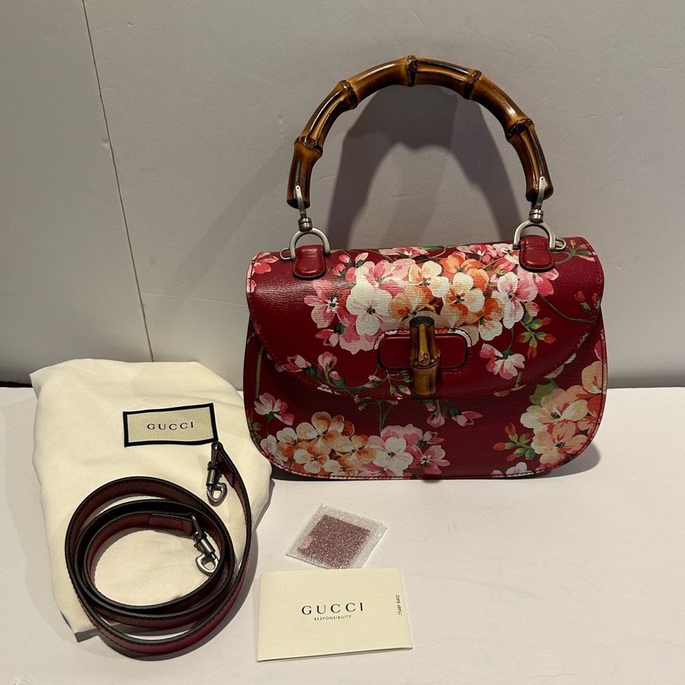 Gucci Blooms Bamboo  Bag New